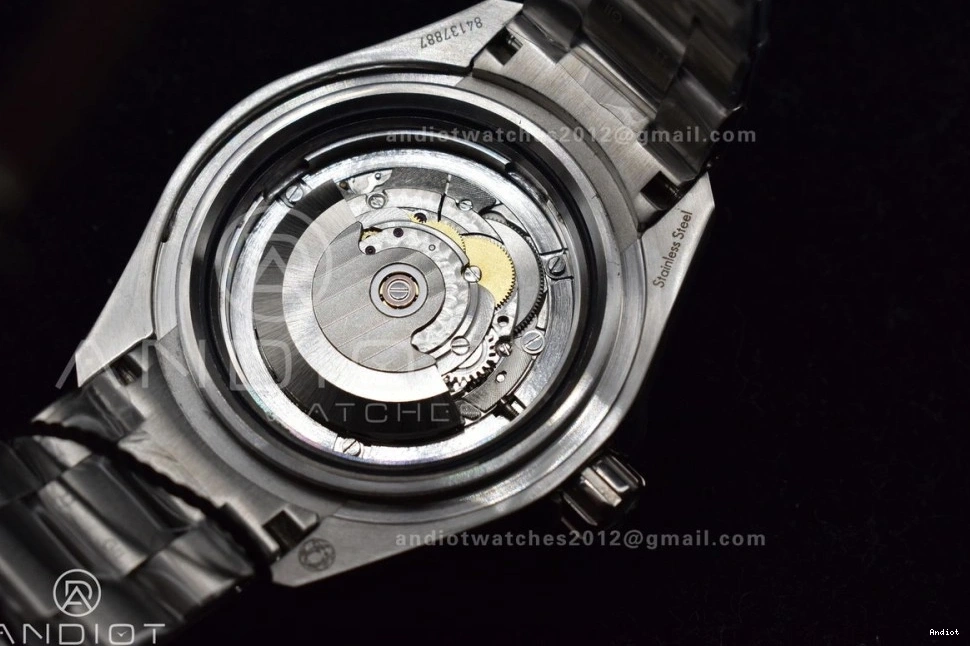 A2824 Ceramic Deep Edition 1:1 Bezel TF Orange Dial Best SS 6000M Seamaster on Gray Bracelet SS Ultra 1224